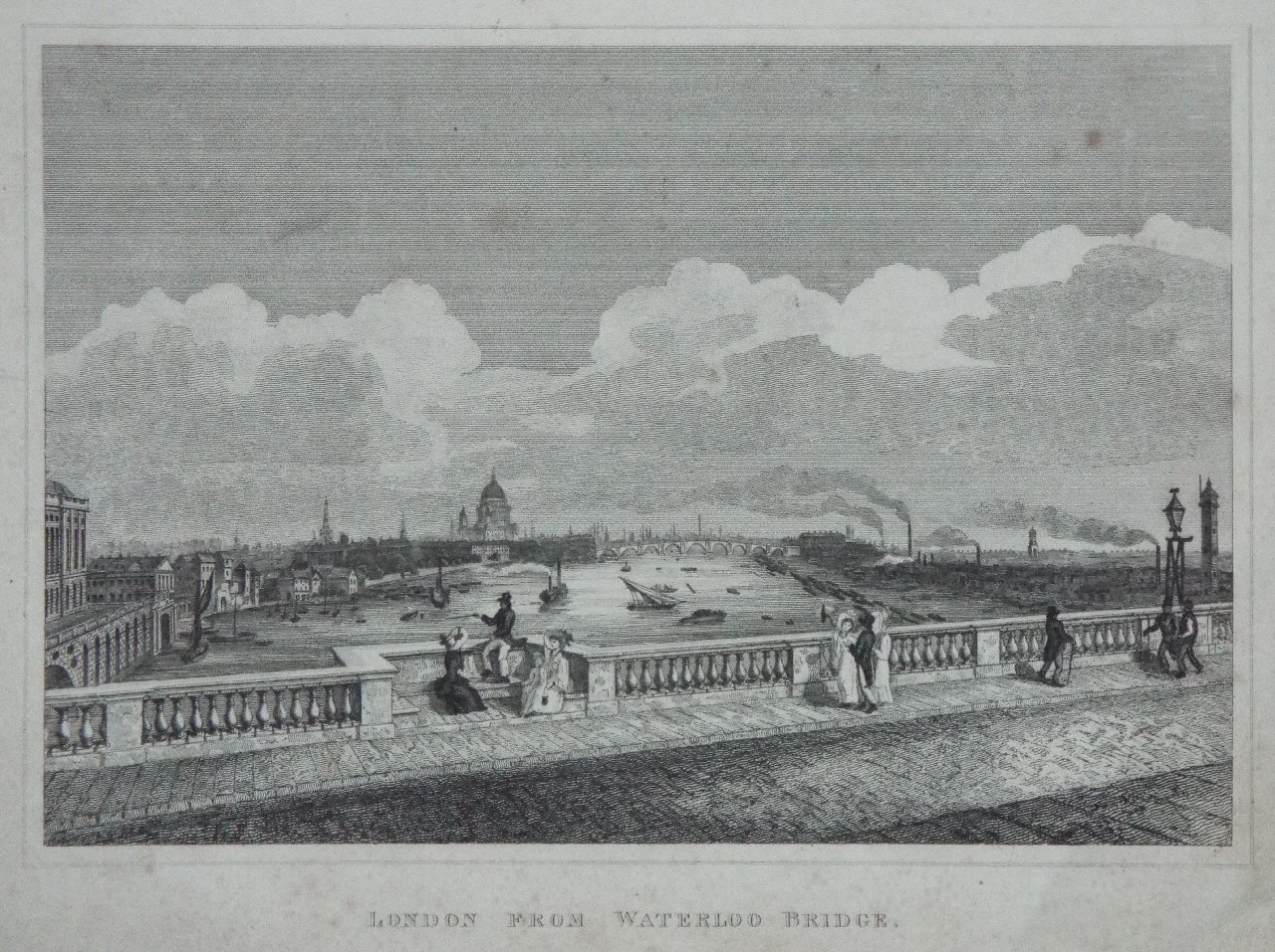 Print - London from Westminster Bridge.